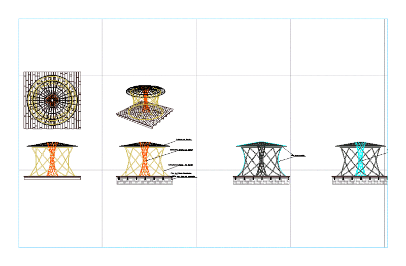 Emergent Bamboo House DWG Block for AutoCAD