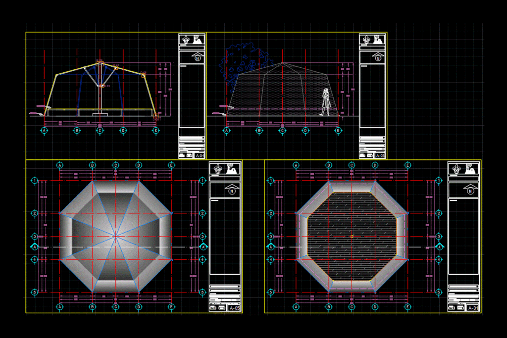 Emerging Housing DWG Block for AutoCAD