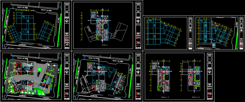 Empresarial Center DWG Block for AutoCAD