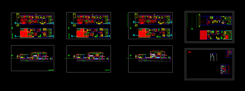 Enabling House Two Levels DWG Block for AutoCAD