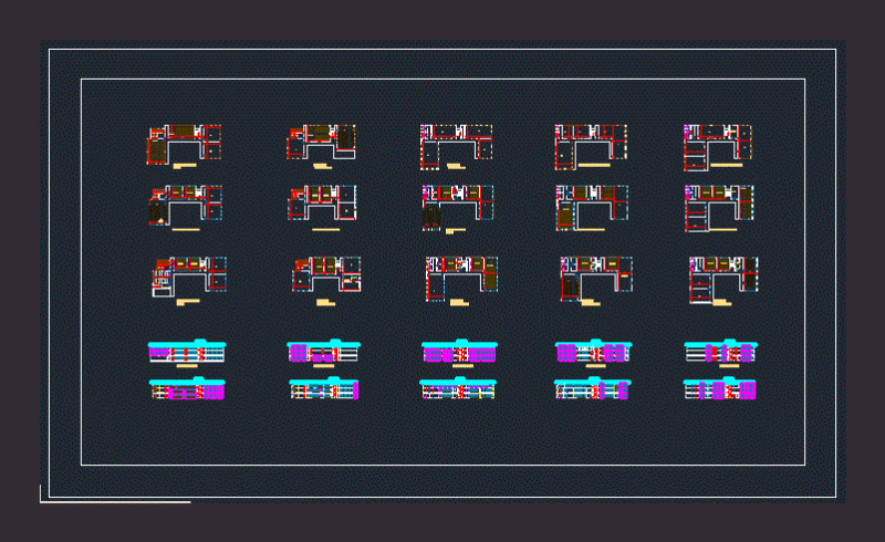 Engeneering College DWG Block for AutoCAD