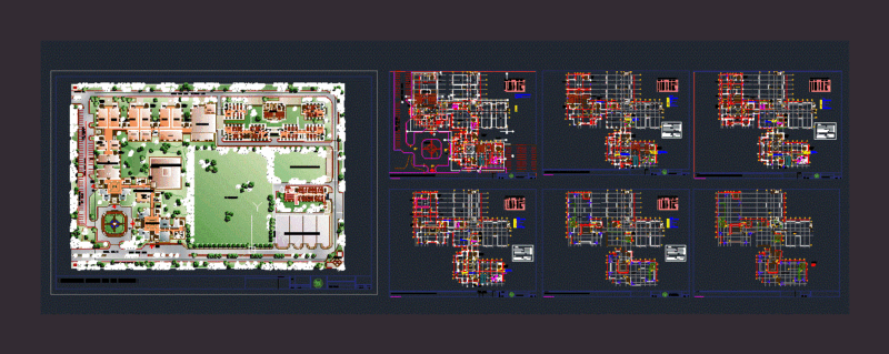Engineering College and MBA Campus Site and Floor Plans