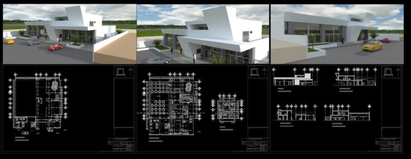 Engineers Association Building DWG Block for AutoCAD