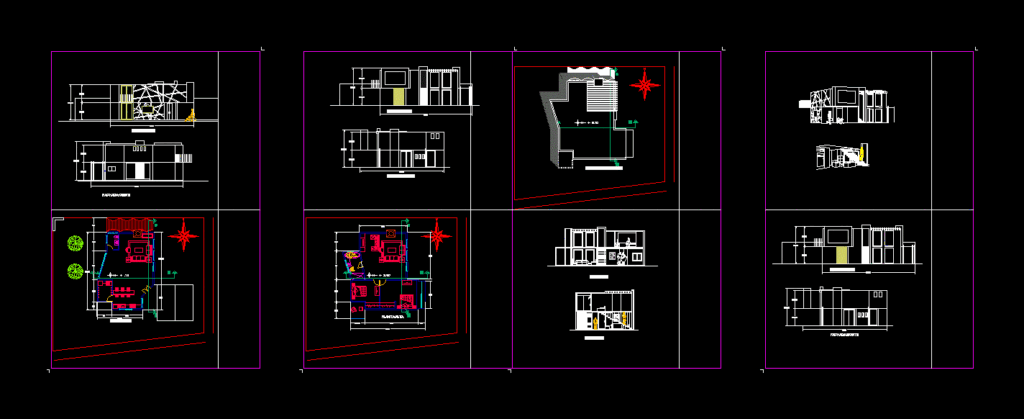 Entire House DWG Section for AutoCAD
