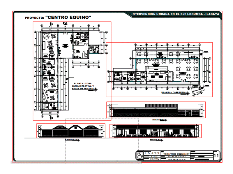 Equine Center With Agricultural Areas 2D DWG Design Section for AutoCAD
