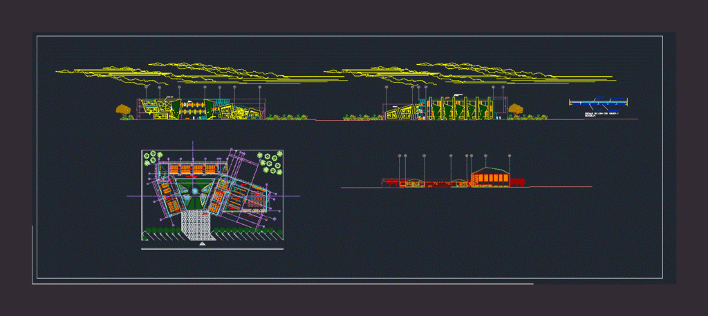 Escuela 3D DWG Model for AutoCAD