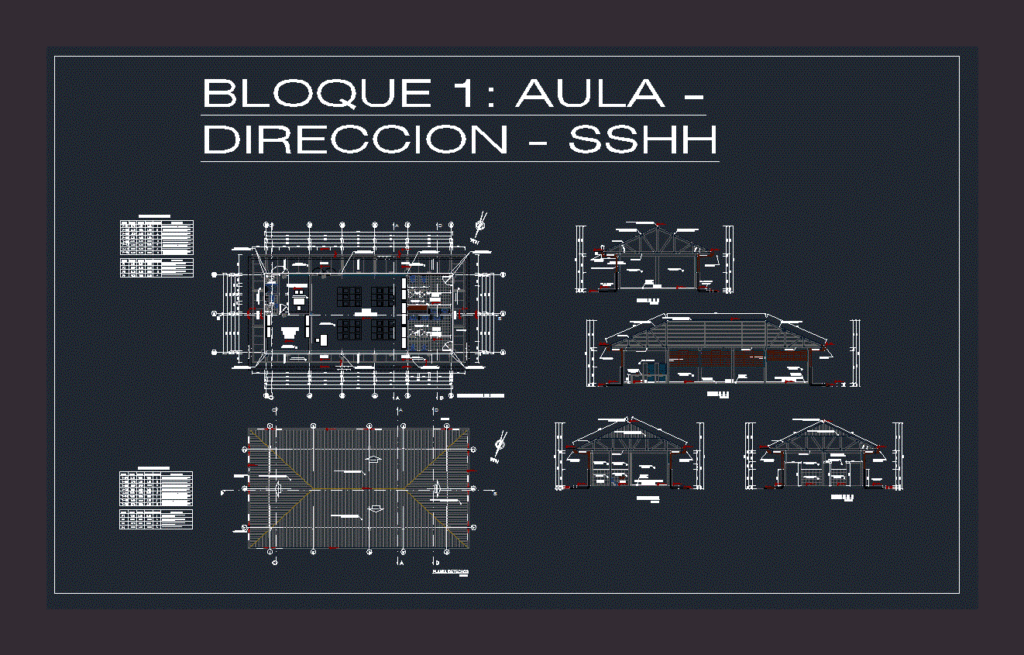 Escuela DWG Block for AutoCAD