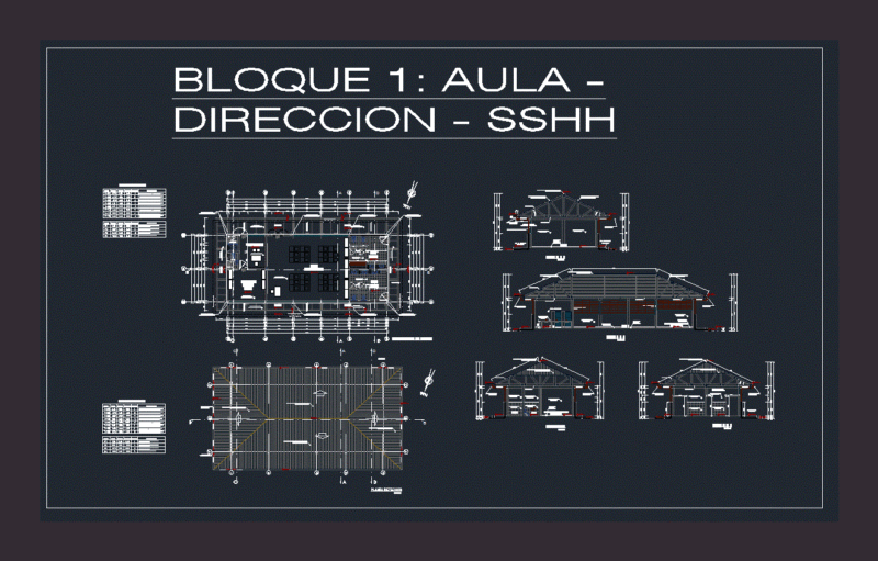Escuela DWG Block for AutoCAD