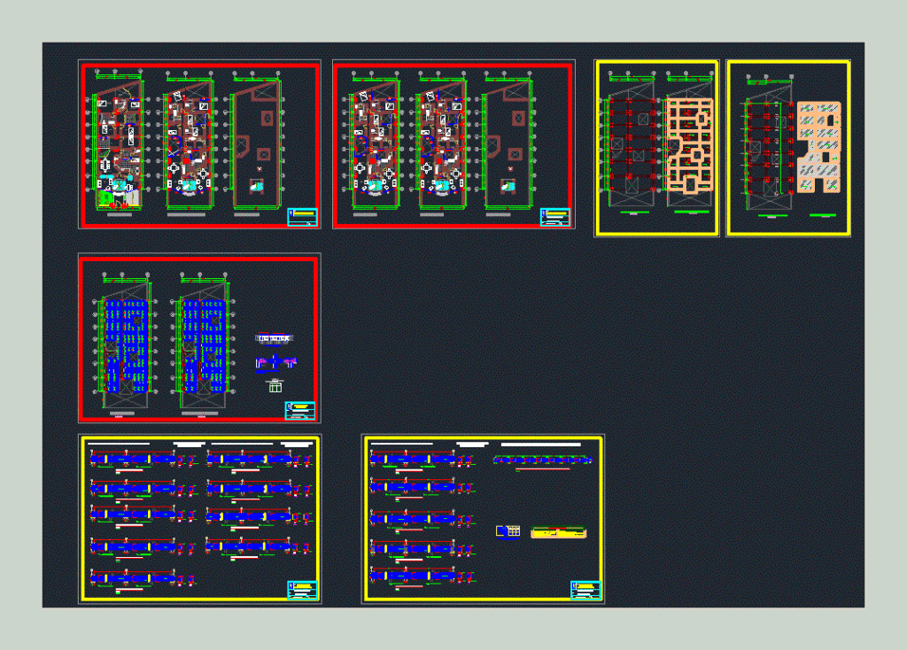 Estrcutural Building Design DWG Block for AutoCAD