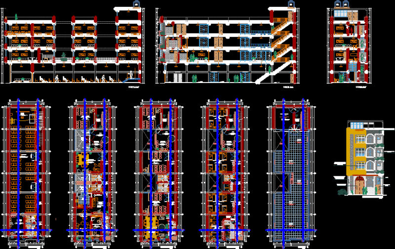 Evangelical Church DWG Block for AutoCAD