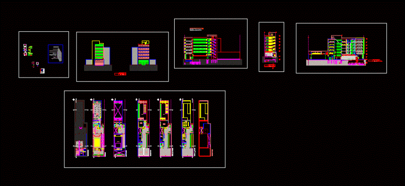 Example School In Tower DWG Plan for AutoCAD