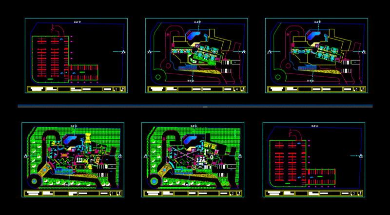 Executive Hotel 3 Stars DWG Block for AutoCAD