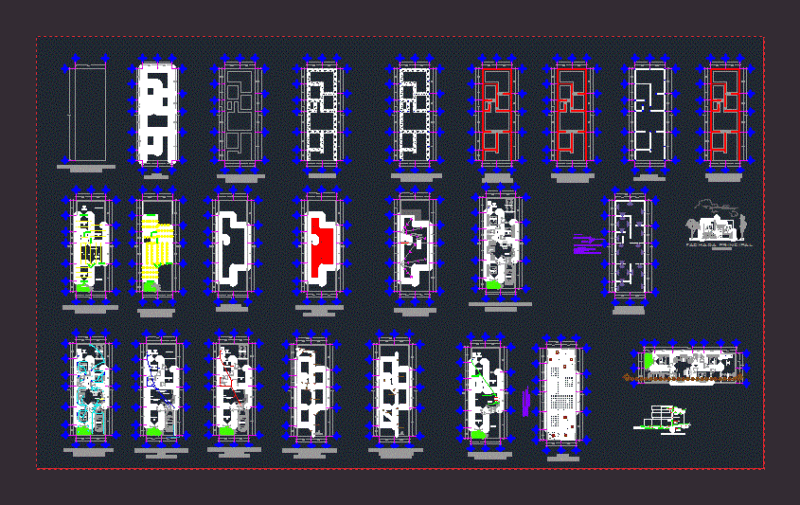 Executive House Plan Room DWG Plan for AutoCAD