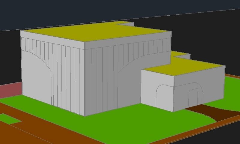 Exhibit 3D DWG Elevation for AutoCAD