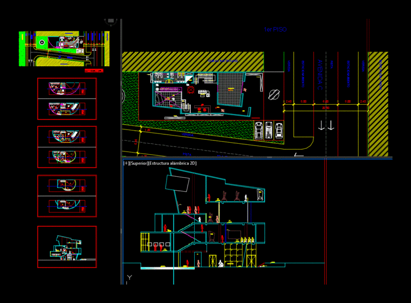 Exhibition Fair – Field Reduced DWG Section for AutoCAD