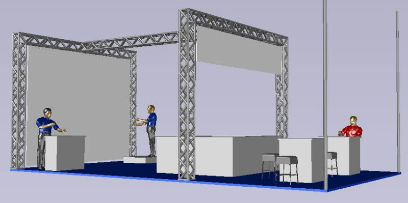 Exhibition Stand DWG Block for AutoCAD