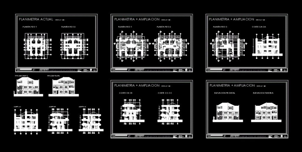 Expansion House Condominium DWG Block for AutoCAD