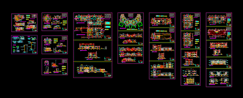 Experimental School DWG Detail for AutoCAD