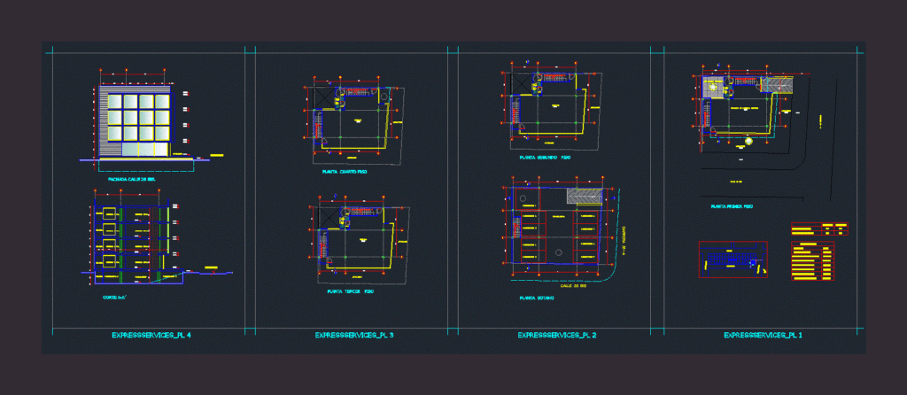 Express Service DWG Block for AutoCAD