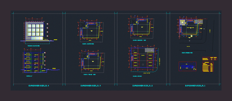 Express Service DWG Block for AutoCAD
