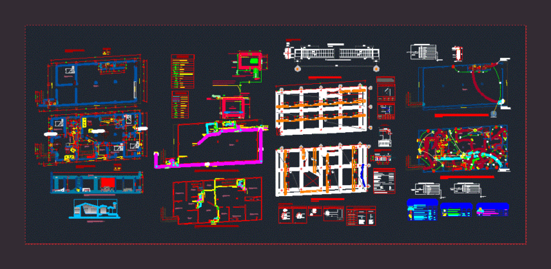 Extension Housing DWG Block for AutoCAD