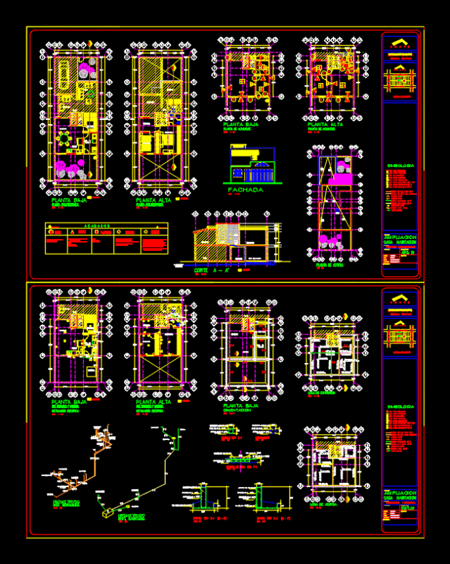 Extension Housing DWG Block for AutoCAD