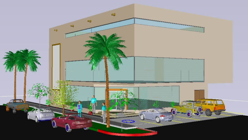 Fabric Store 3D DWG Model for AutoCAD