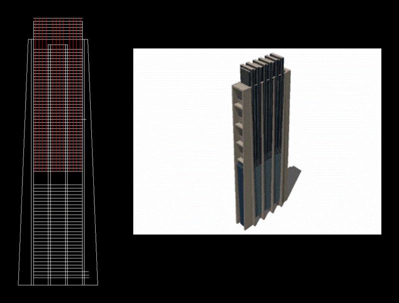 Facade – The Index Skyscraper DWG Block for AutoCAD