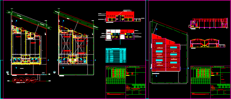 Factory DWG Section for AutoCAD