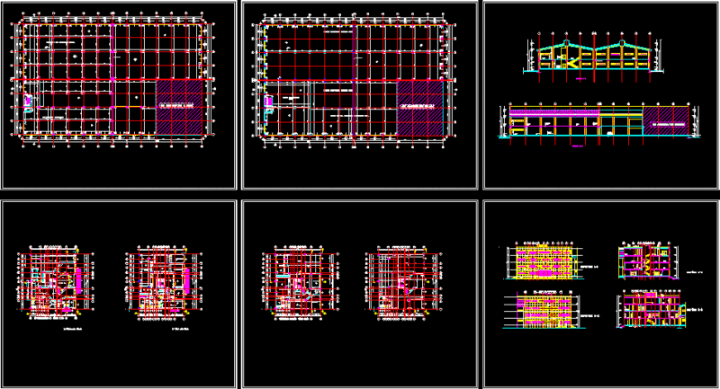 Factory DWG Section for AutoCAD