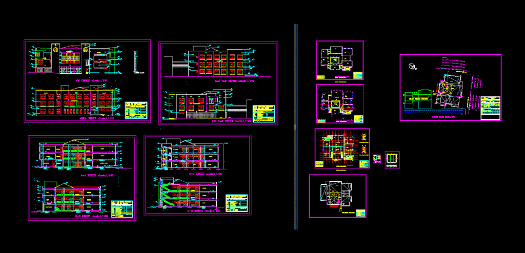 Faculty – Building Architecture DWG Plan for AutoCAD