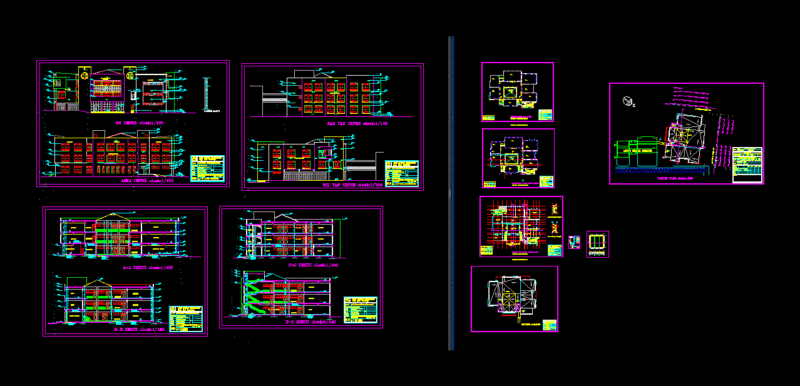 Faculty – Building Architecture DWG Plan for AutoCAD