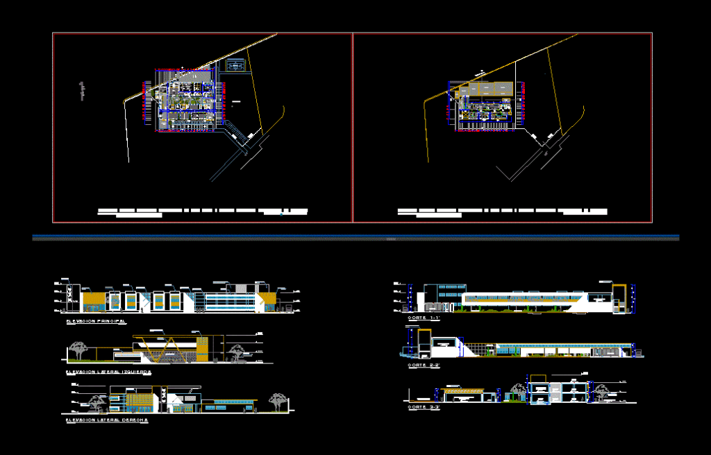 Faculty Of Geology DWG Elevation for AutoCAD
