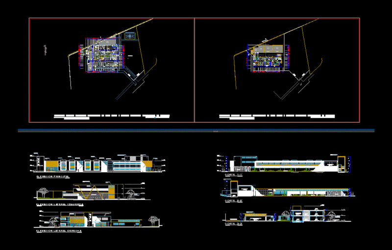 Faculty Of Geology DWG Elevation for AutoCAD