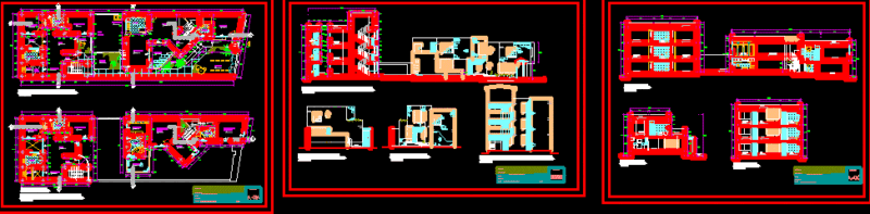 Families House DWG Section for AutoCAD