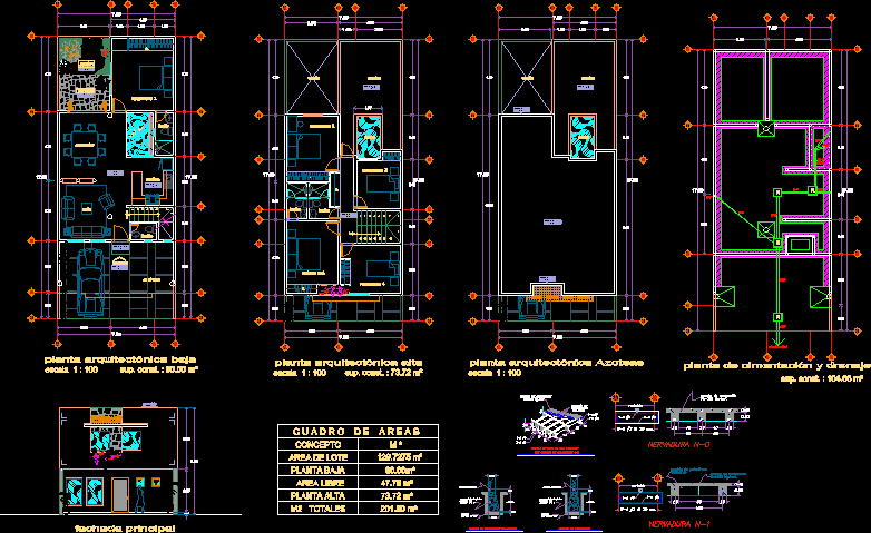 Family DWG Plan for AutoCAD • Designs CAD