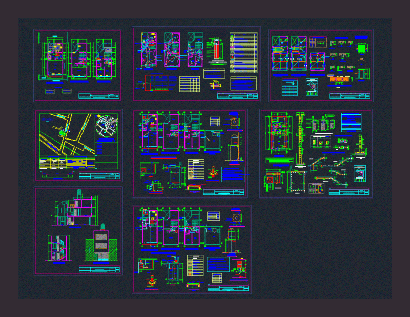 Family Home DWG Block for AutoCAD