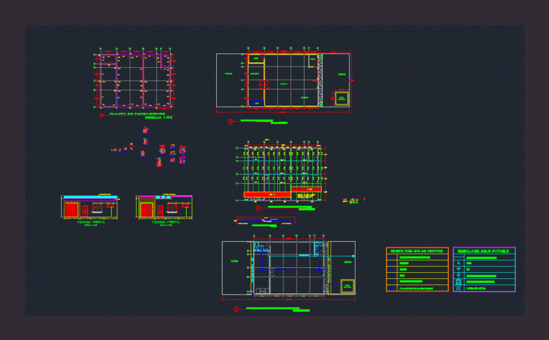 Family House 1 Level DWG Detail for AutoCAD