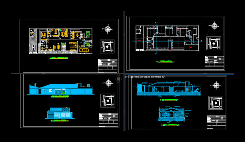 Family House 3 Bedrooms DWG Plan for AutoCAD