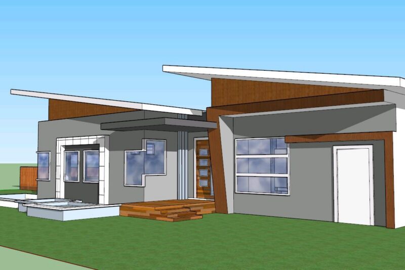 Family House 3D SKP Model for SketchUp