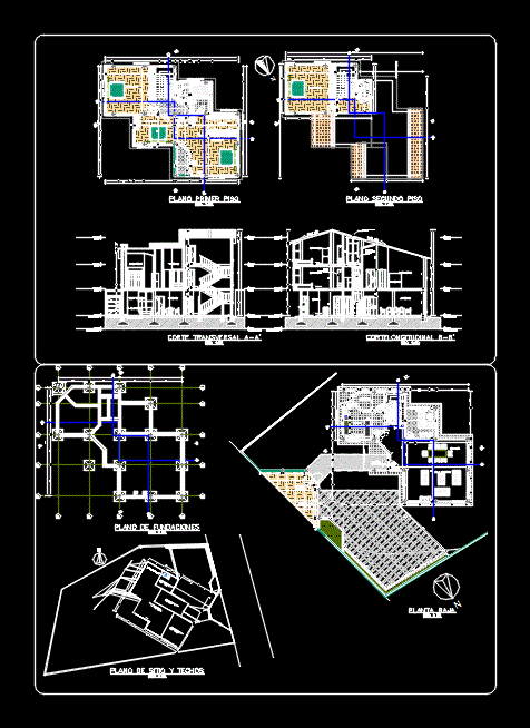  Modern  Family House  2D DWG Plan  for AutoCAD  Designs  CAD 