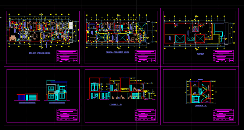 Family House DWG Elevation for AutoCAD