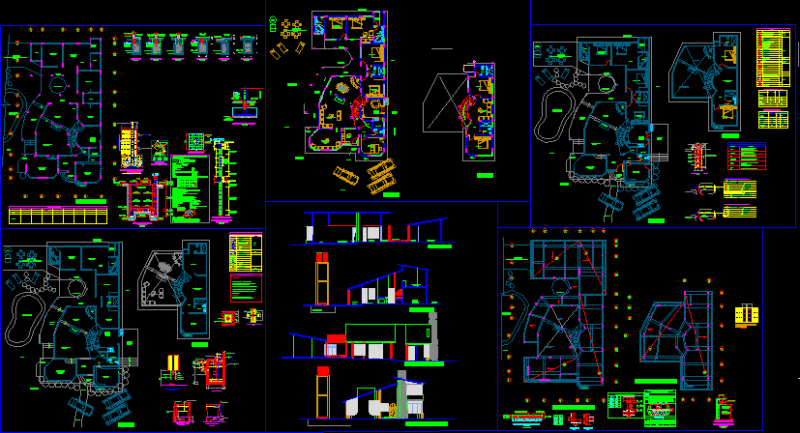 Family House DWG Full Project for AutoCAD