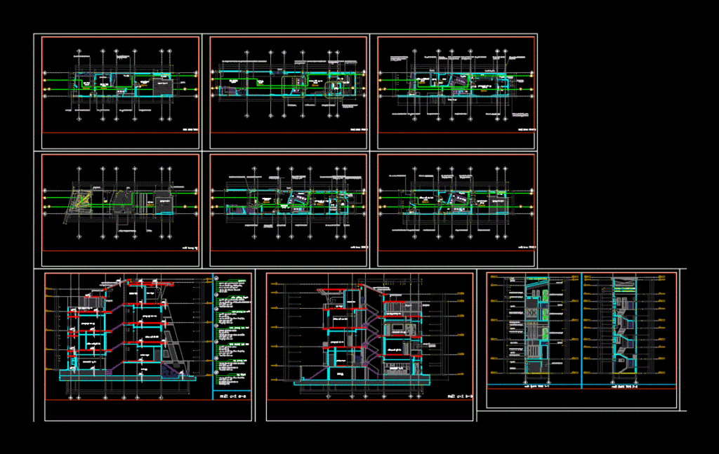 Family House DWG Section for AutoCAD