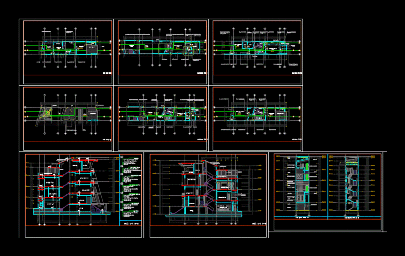 Family House DWG Section for AutoCAD