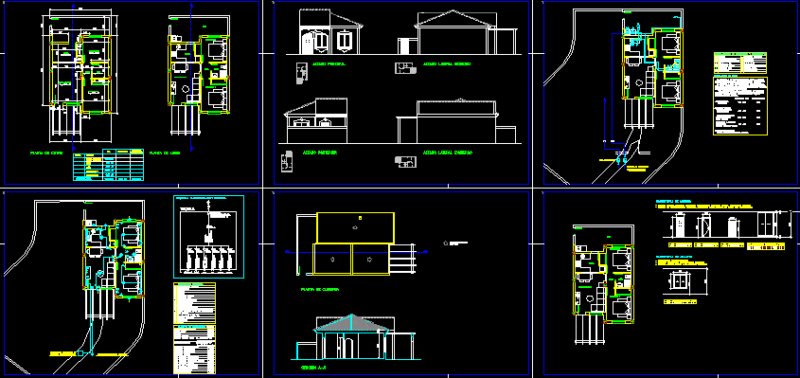 Family House DWG Section for AutoCAD