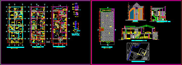 Family House DWG Section for AutoCAD • Designs CAD