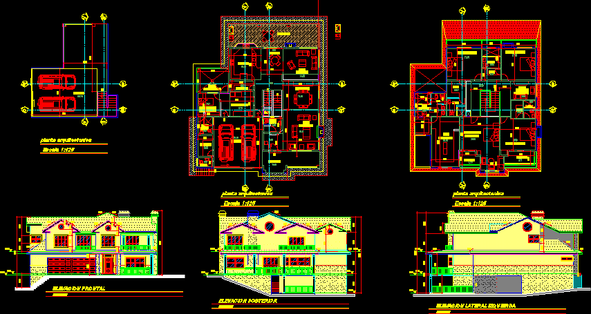 Family House DWG Section for AutoCAD • Designs CAD