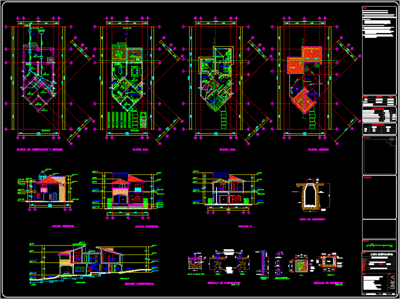 Family House Project In Jalisco DWG Full Project for AutoCAD