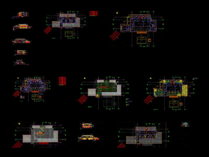 Family Housing Complete DWG Detail for AutoCAD